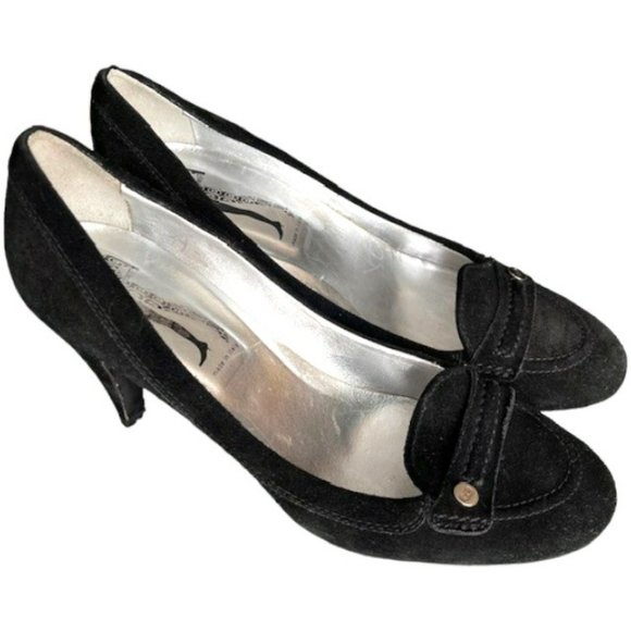 Sigerson Morrison Belle Italian Leather Pumps - Black - 10B - Picture 1 of 9